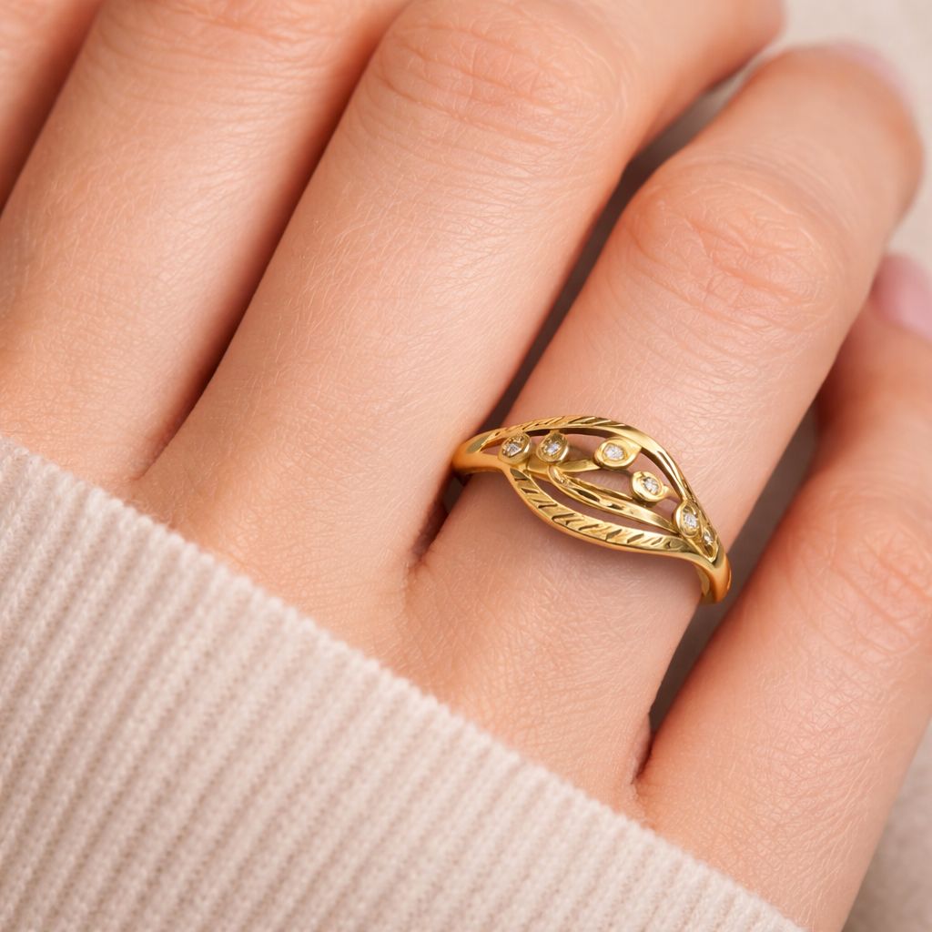 Aviraam Gold Ring 14 view 2