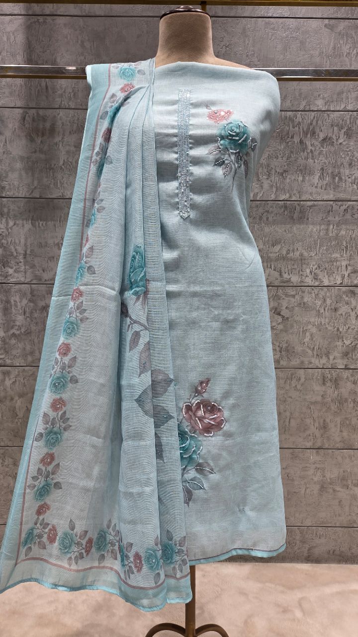 Unstitched .Suit ..Fabric.. view 2