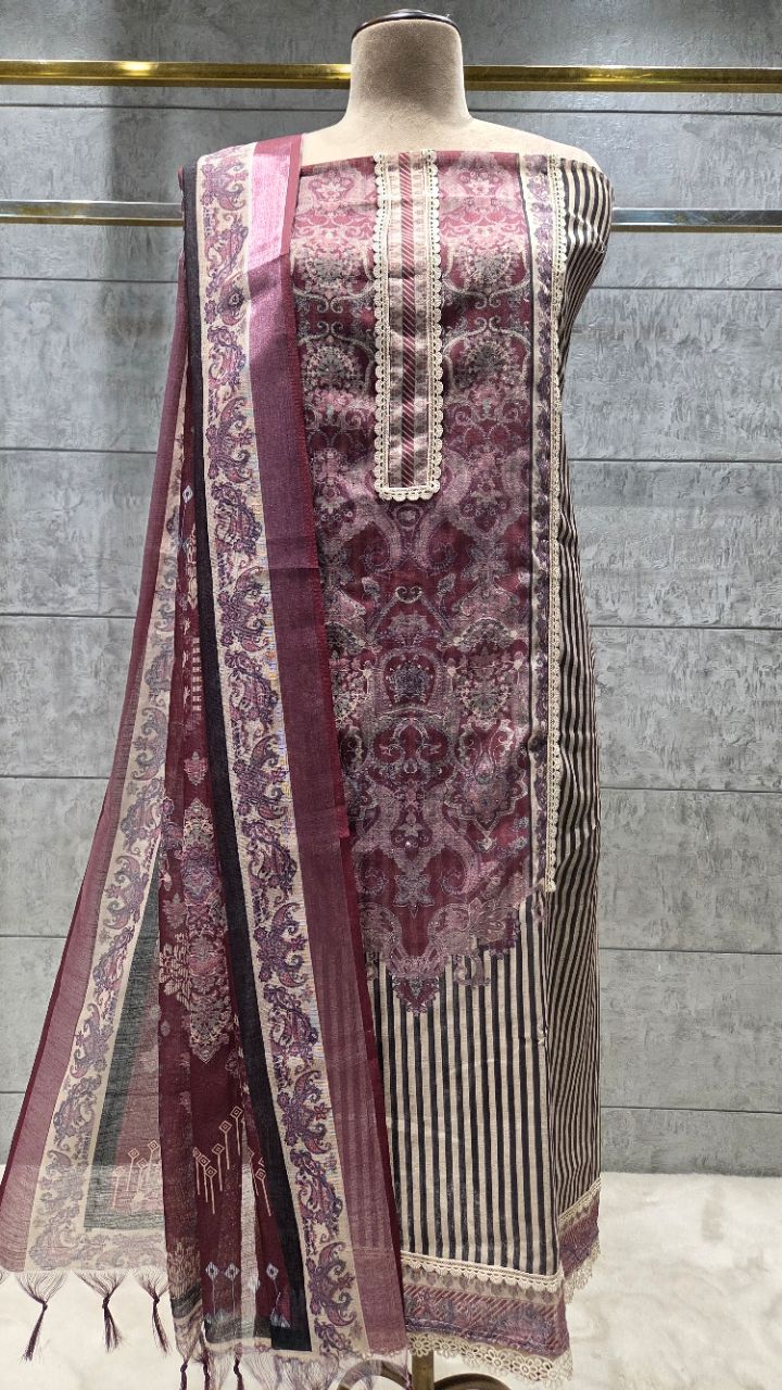 Unstitched Suit ..Fabric... view 2
