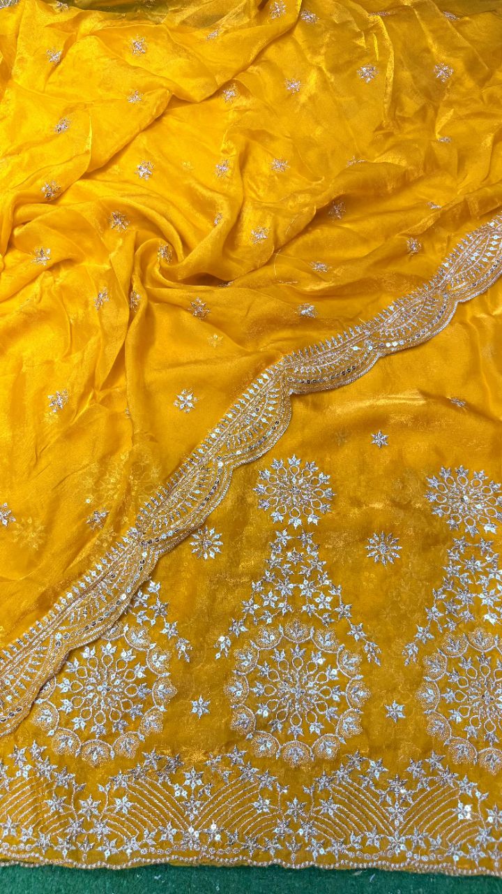 Elegant Embroidered Saree view 2