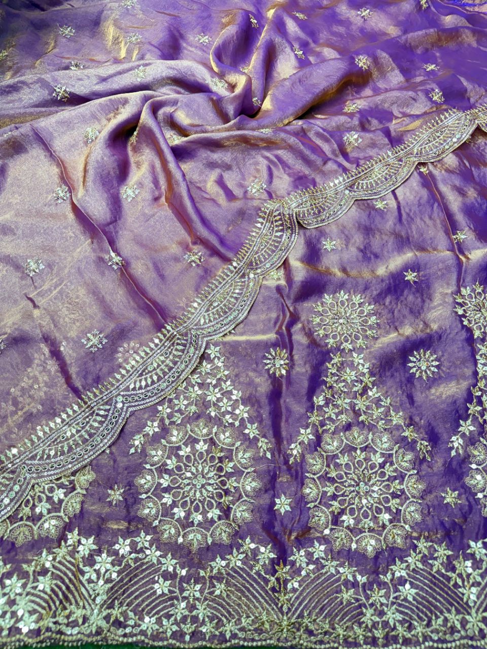Elegant Embroidered Saree view 5