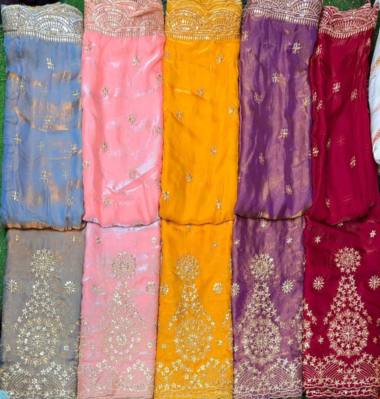 Elegant Embroidered Saree view 6