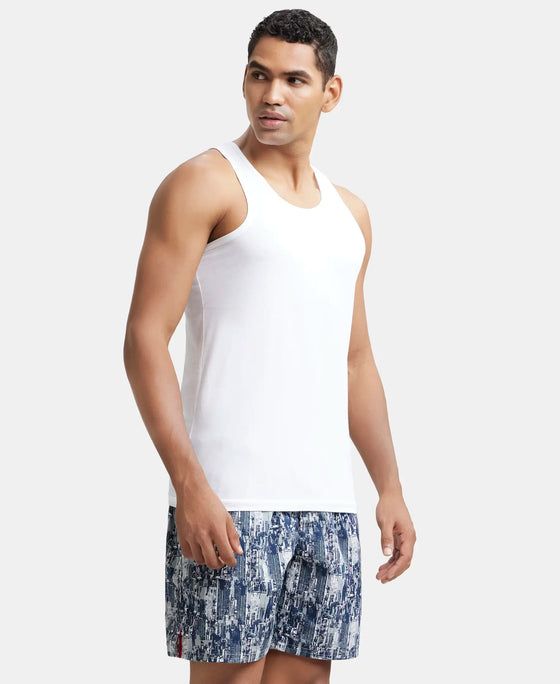 Jockey 8820 White Vest view 2