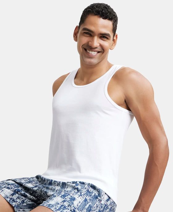 Jockey 8820 White Vest view 7