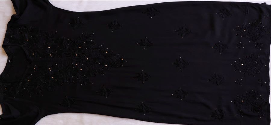 RAYON MUKAISH HANDWORK 3 PIECE SET IN JET BLACK ✨ view 3