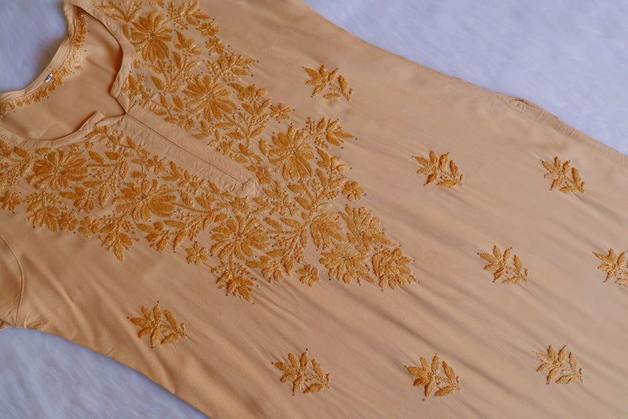 RAYON MUKAISH HANDWORK 3 PIECE SET IN YELLOW. 💛 view 2