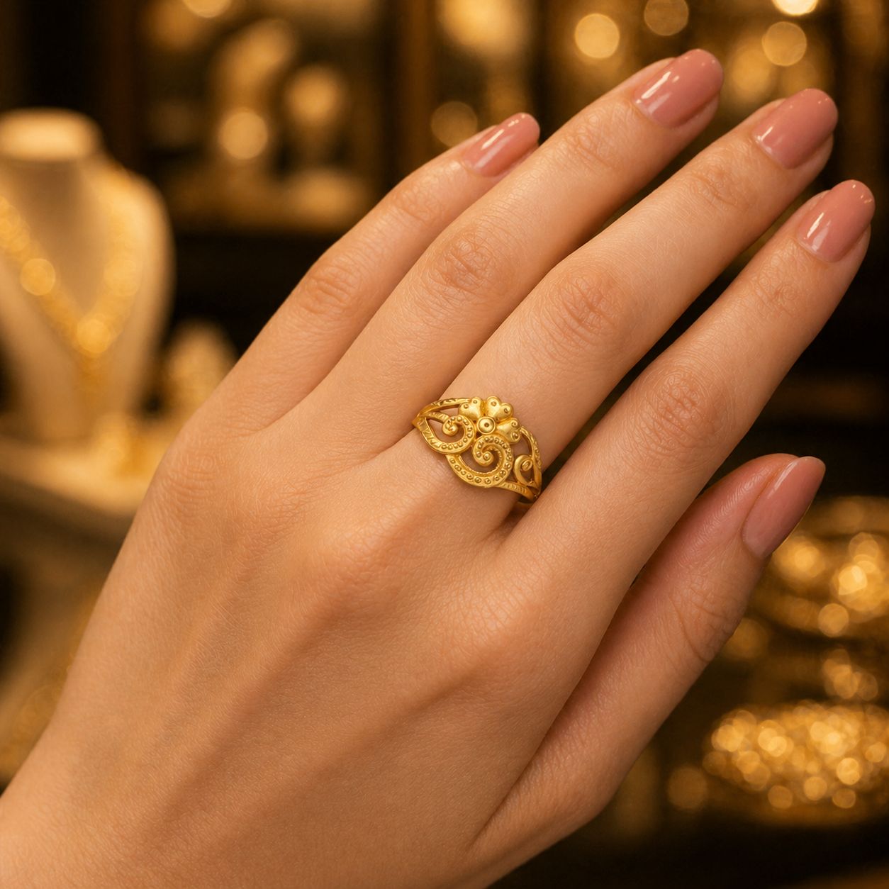 Aviraam Gold Ring 22 view 2