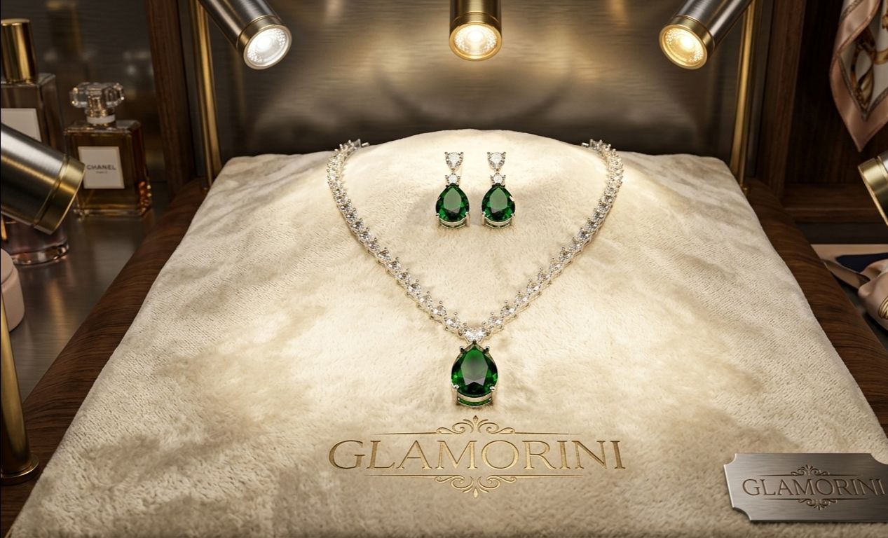 Elegant Green Emerald Set view 2