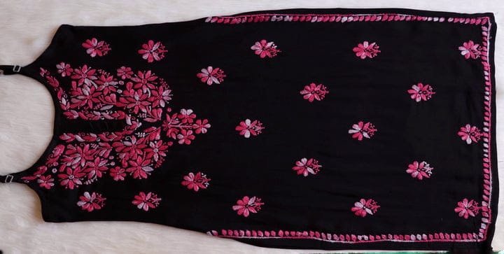 NON TRANSPARENT MODAL NOODLE STRAP 3 PIECE SET IN PINK SHADE. view 3
