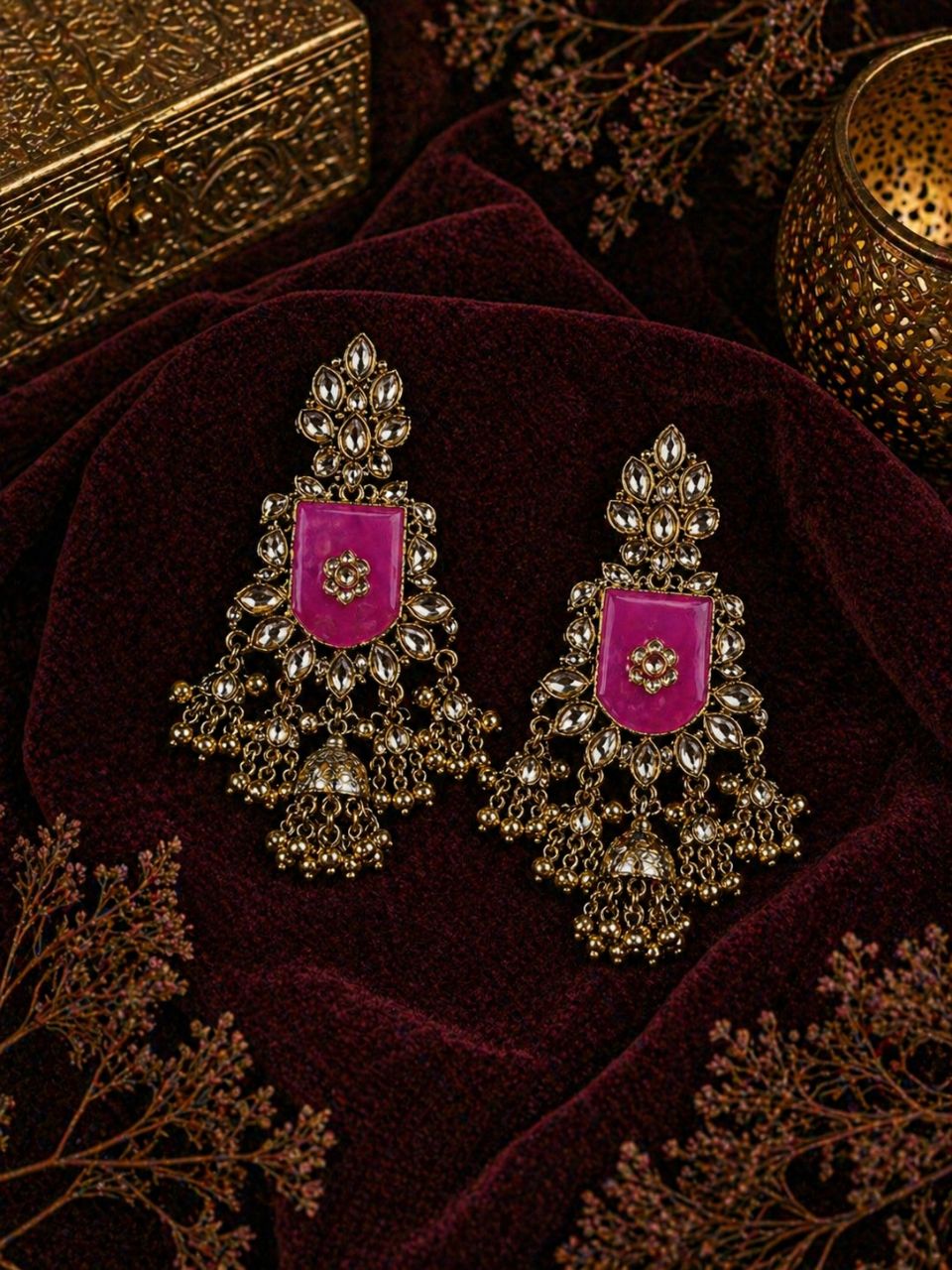 Royal Kashmiri Earrings view 2
