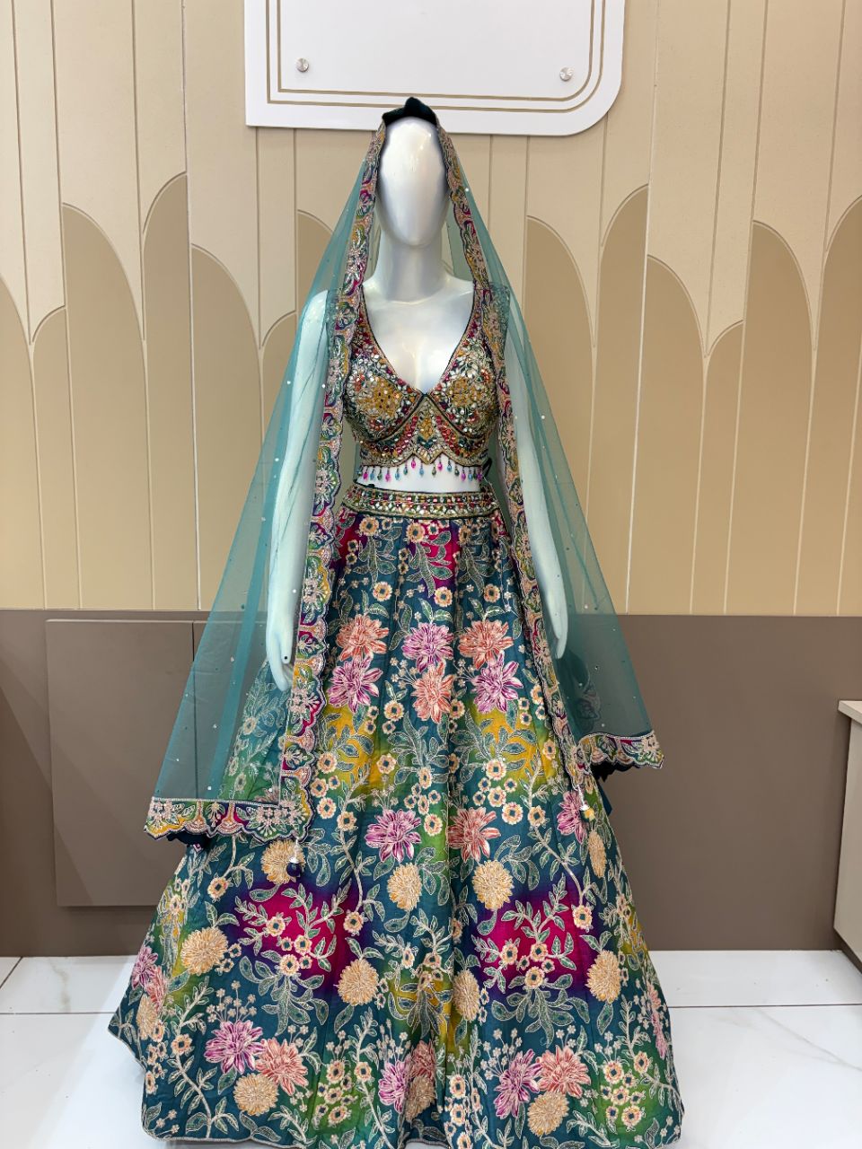 Embroidered Lehenga Choli view 4