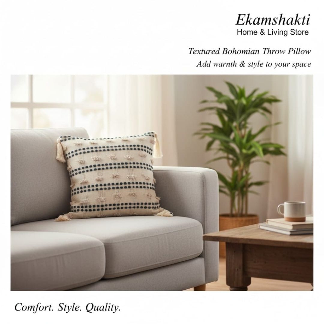 Boho Textured Cushion Covers (Pack of 5)