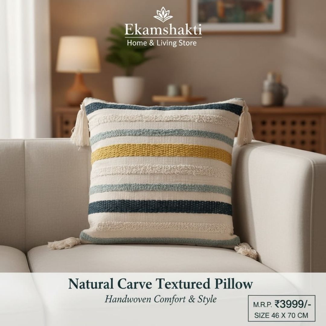 Natural Stripe Textured Cushion Covers (Pack of 5)