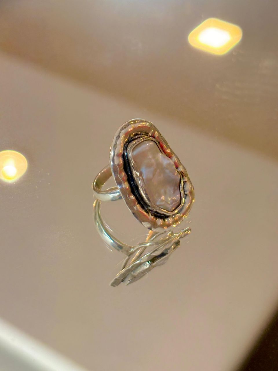 925 Silver Ring Mother Of Pearl