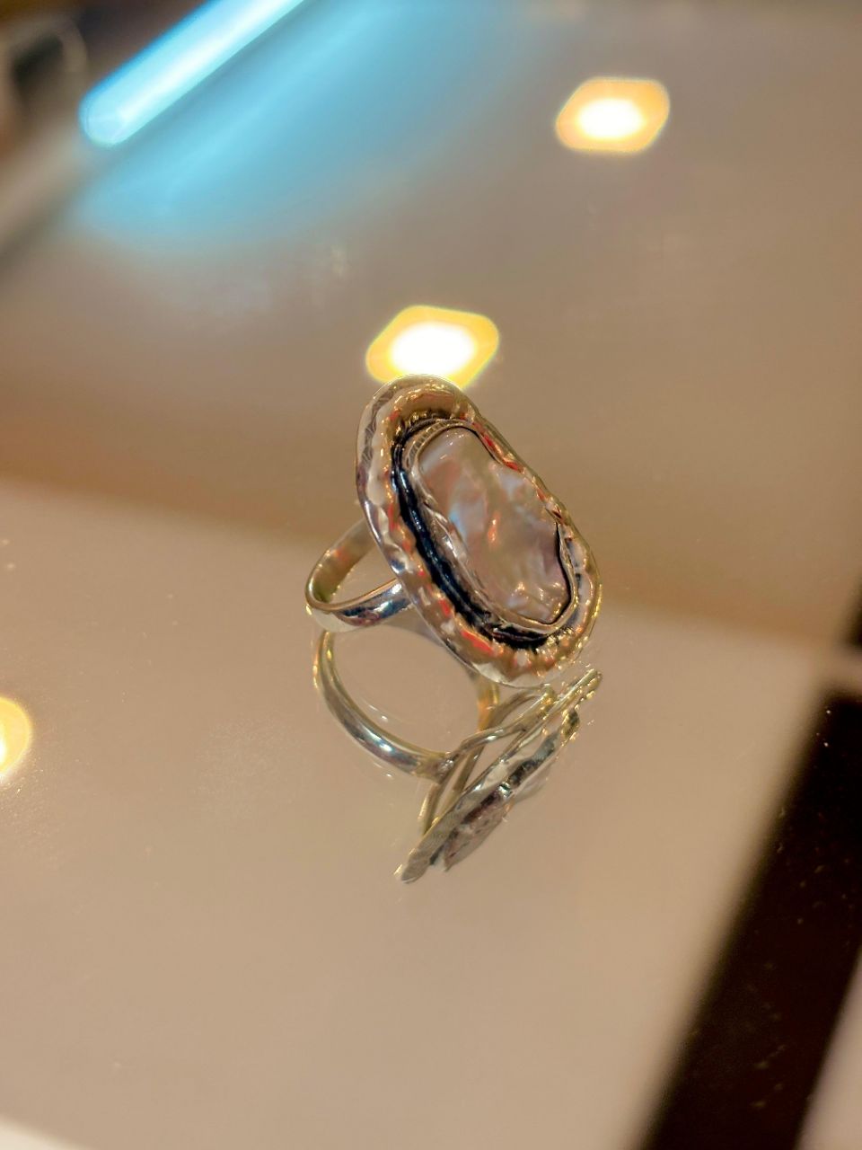 925 Silver Ring Mother Of Pearl view 2