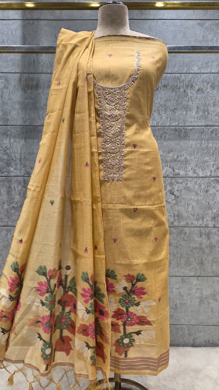 Unstitched. Suit ..Fabric... view 2