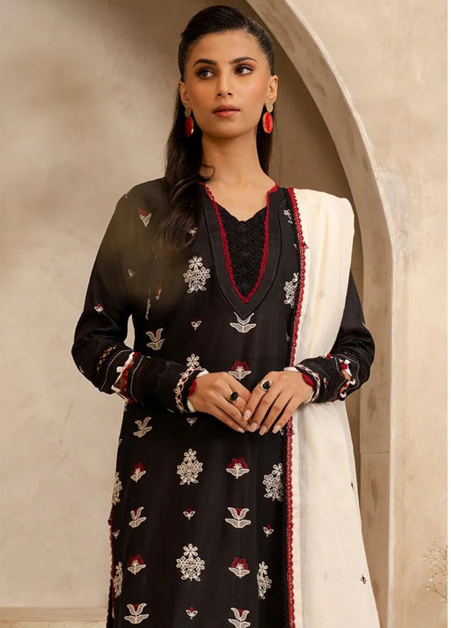 Zellbury Embroidered Lawn 3 Piece Unstitched Suit WUS25E30295/ DF0021 view 2