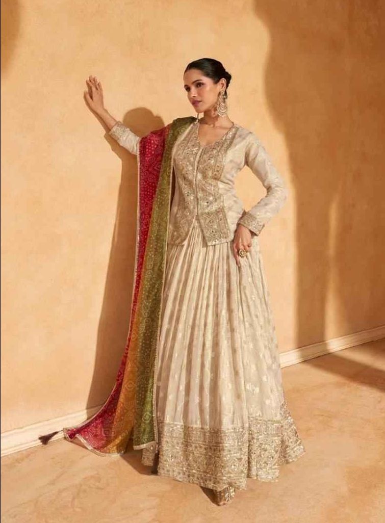 Designer  Simar Viscose Lehenga Readymade Dress / 5586 / SD00127 view 3