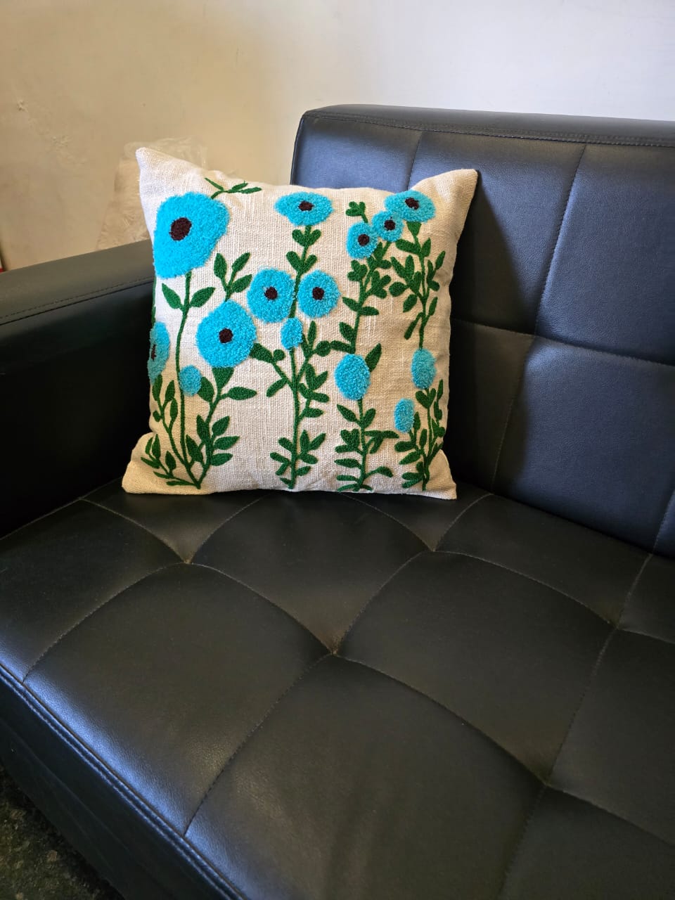 Gobind Handloom Floral Cushion view 2