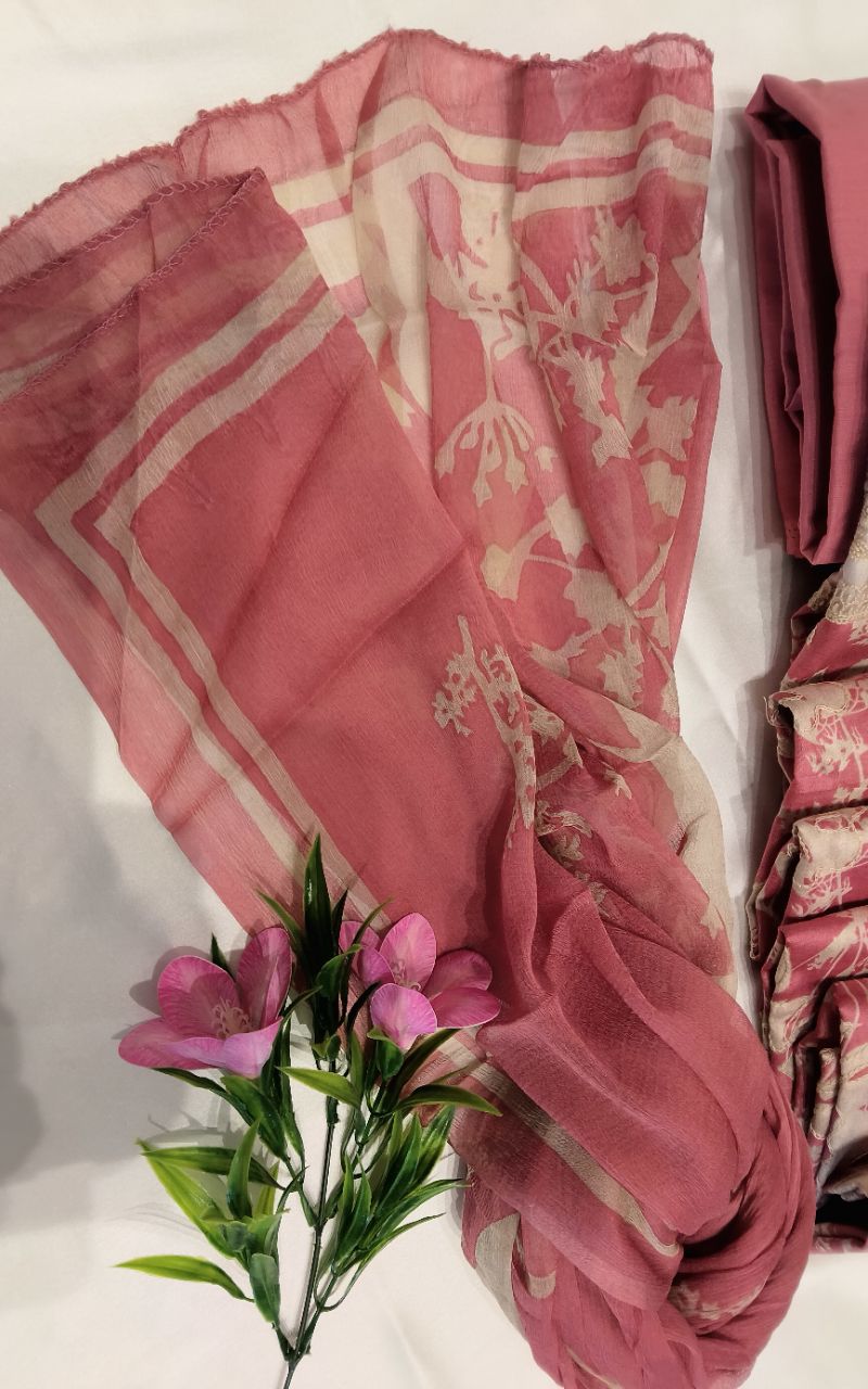 Mal Cotton Print With Embroidery Suit view 5
