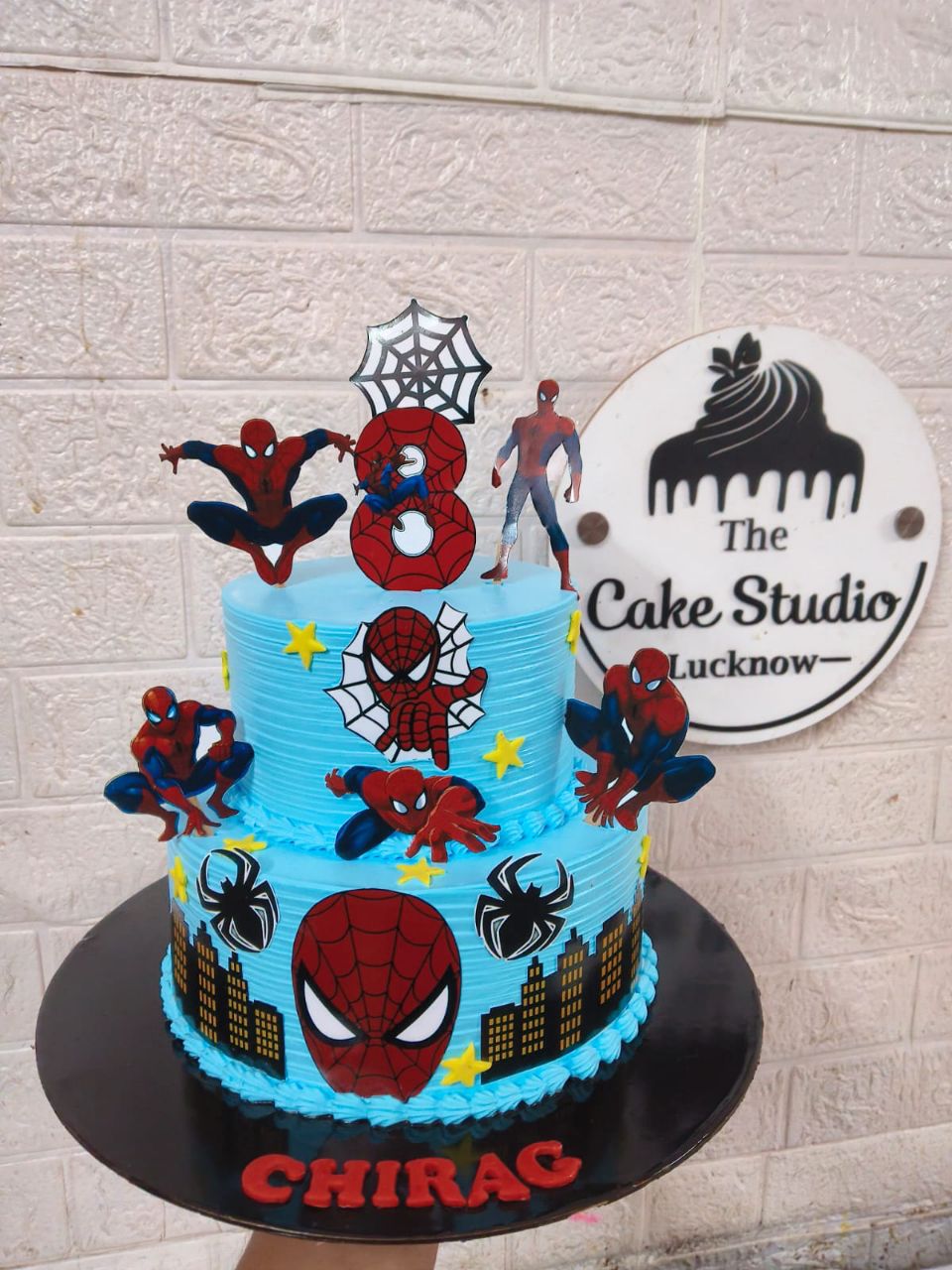 2kg Spider-Man Themed Birthday Cake