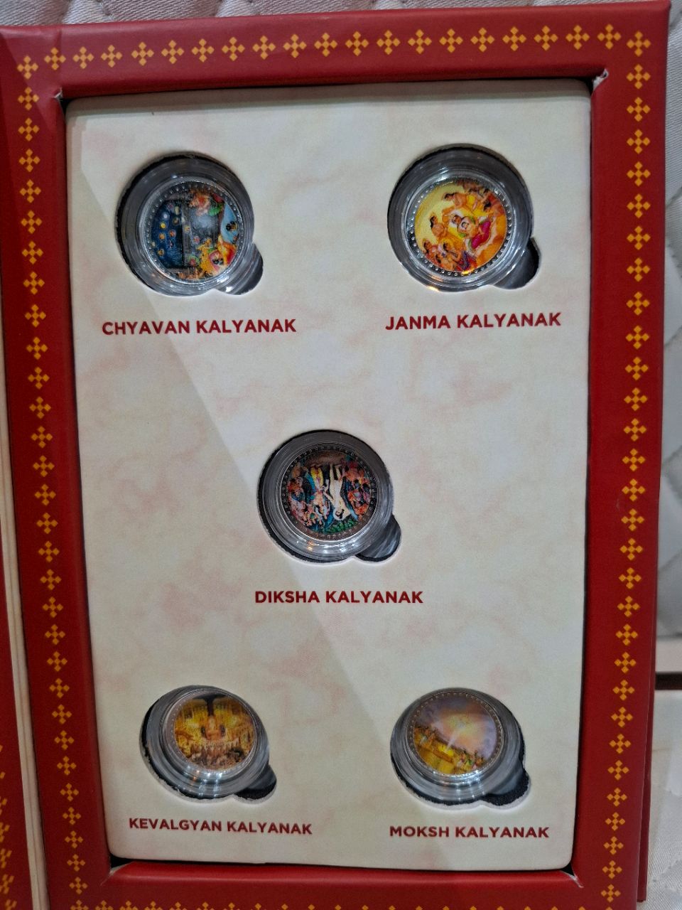 Panch Kalyanak 999 Coin Set view 4