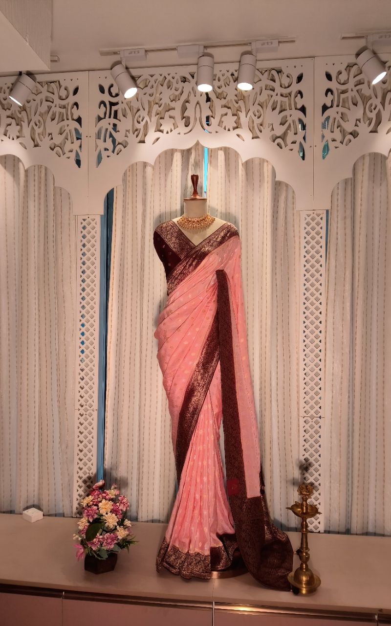 Banarasi Georgette Saree With Resham Border SAREE view 6