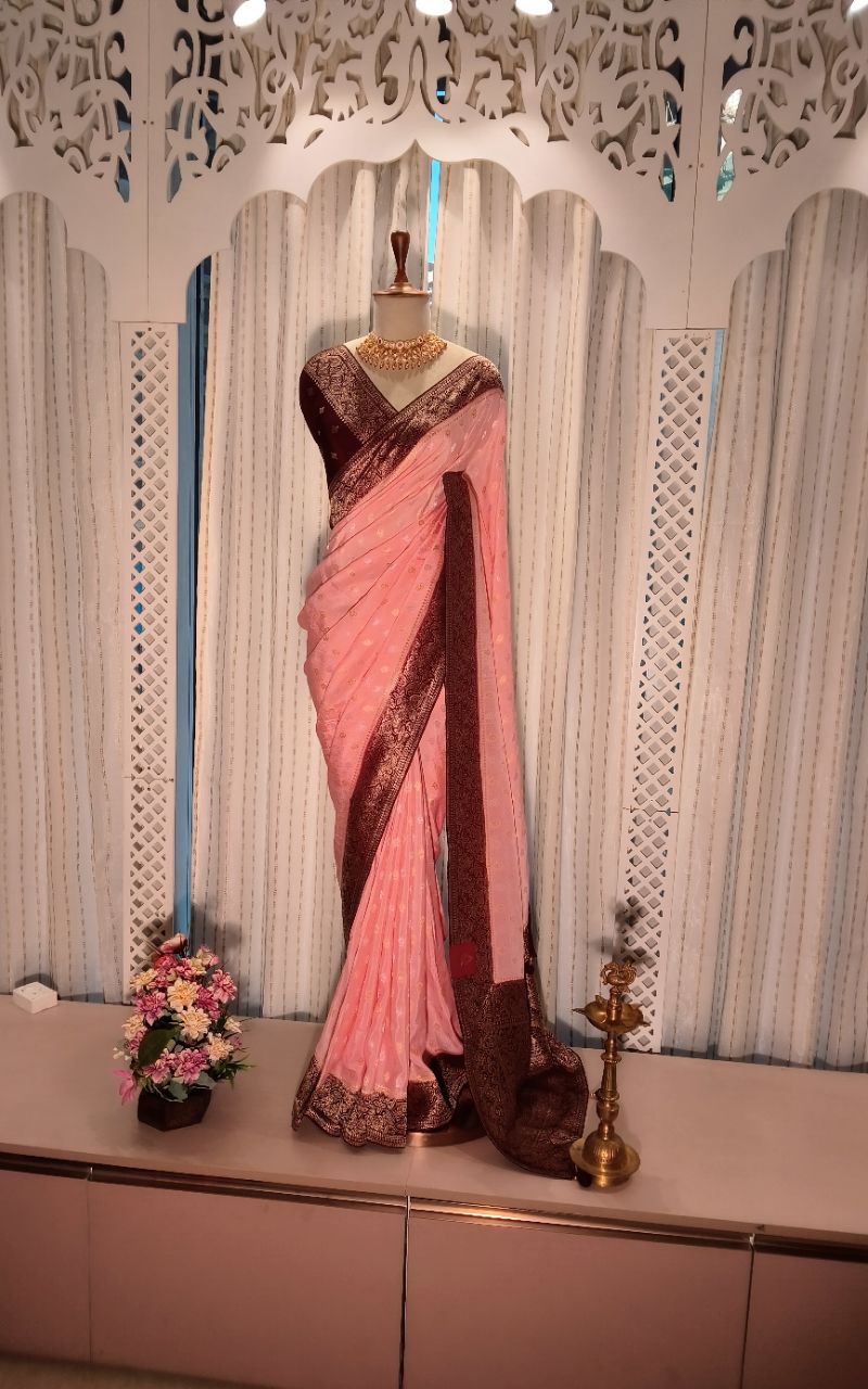 Banarasi Georgette Saree With Resham Border SAREE view 7