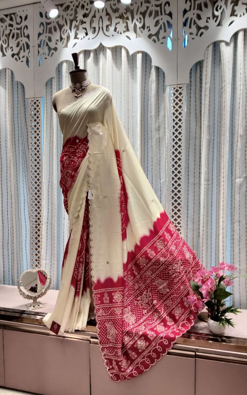 Designer Silk Saree1 view 4