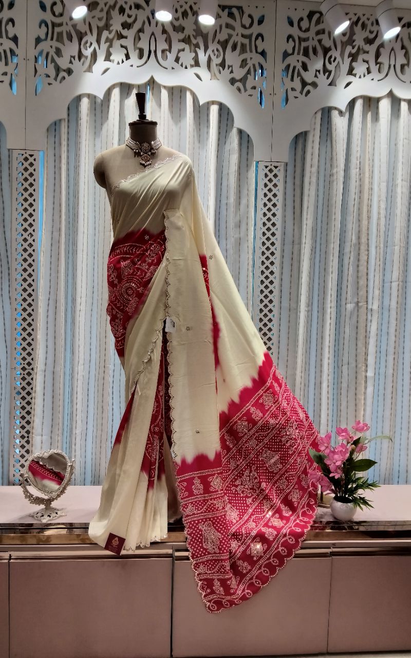Designer Silk Saree1 view 3