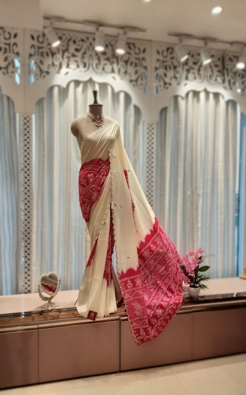 Designer Silk Saree1 view 2