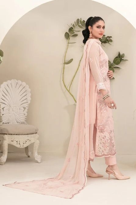 SETAREH BY TAWAKKAL SEMI STITCHED 3PC | D-5627 / DF0008 view 2