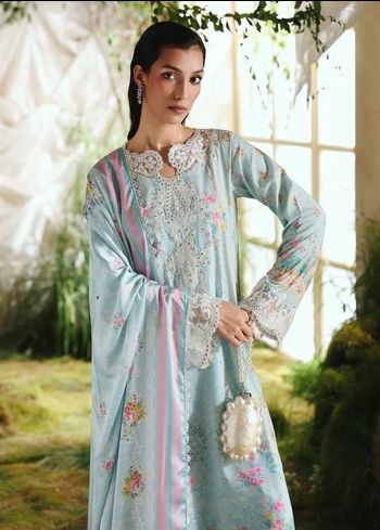 Silah Silk Edit Unstitch Ledies Suit / 04 / DF0032 view 2