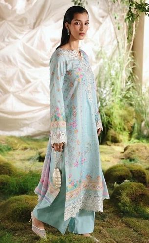 Silah Silk Edit Unstitch Ledies Suit / 04 / DF0032 view 6