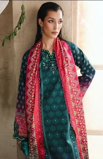 Silah Silk Edit Unstitch Ledies Suit -08 / DF0032 view 2