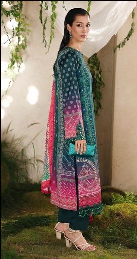 Silah Silk Edit Unstitch Ledies Suit -08 / DF0032 view 3