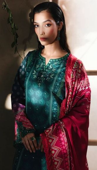 Silah Silk Edit Unstitch Ledies Suit -08 / DF0032 view 5