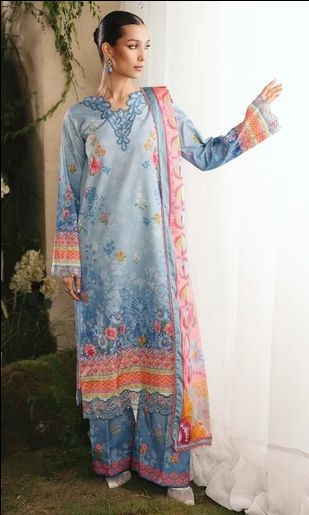 Silah Silk Edit Unstitch Ledies  Suit - 10 / DF0032 view 3