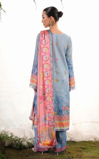 Silah Silk Edit Unstitch Ledies  Suit - 10 / DF0032 view 5