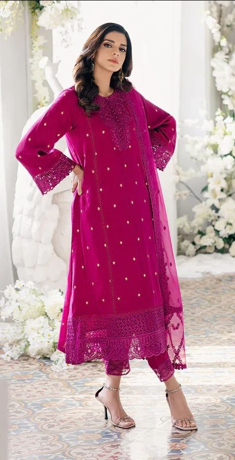 Azure | Ensembles Embroidered Formals | Petunia Plum - 02 / HC001341 view 4