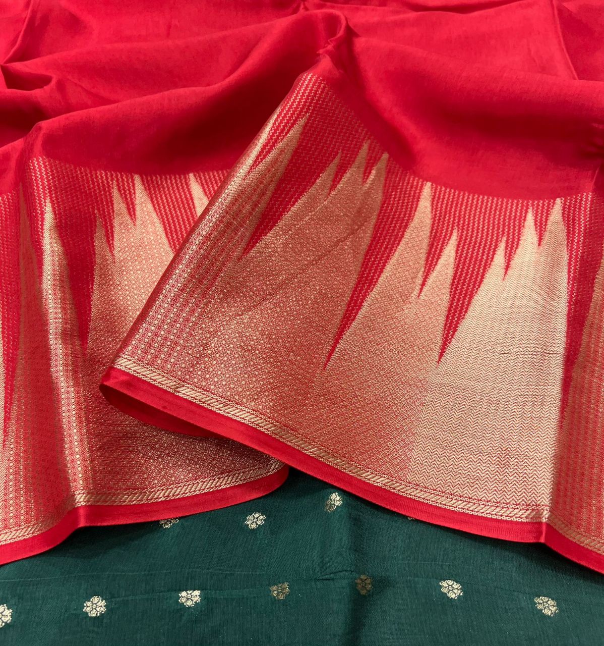 Traditional Pink Saree view 8
