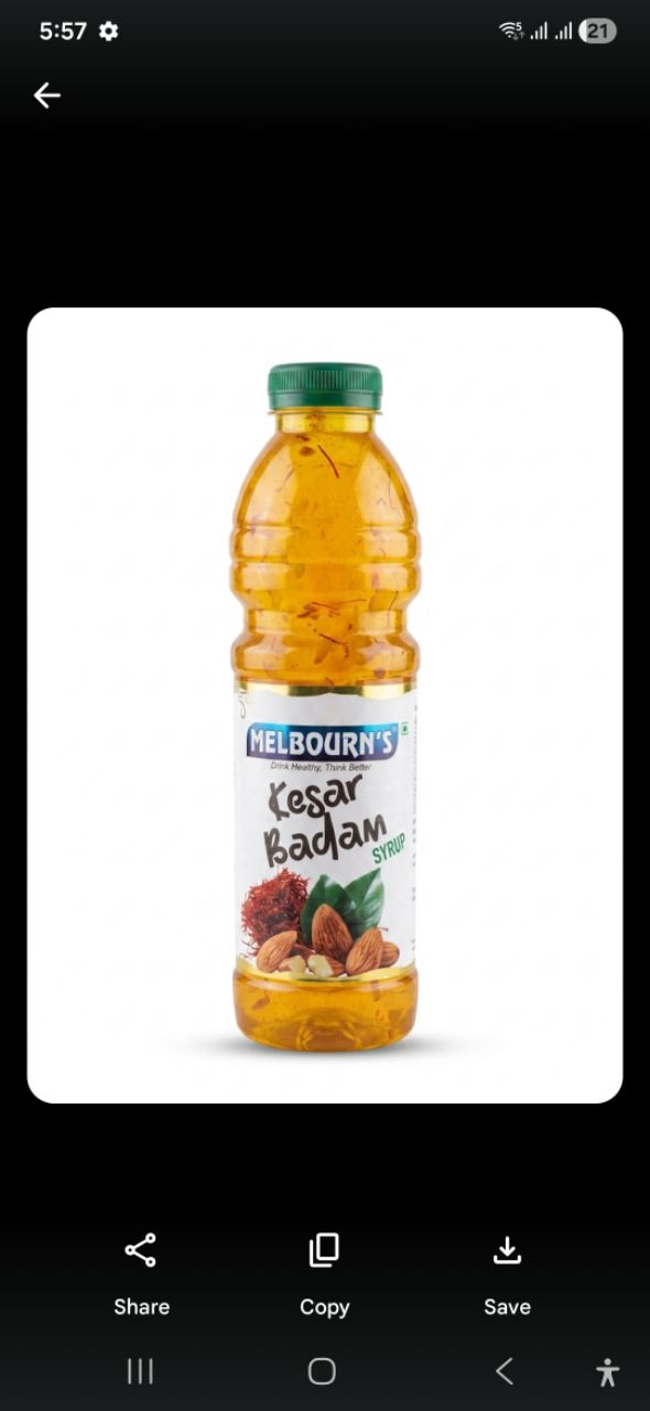 Melbourns Kesar Badam Syrup view 2