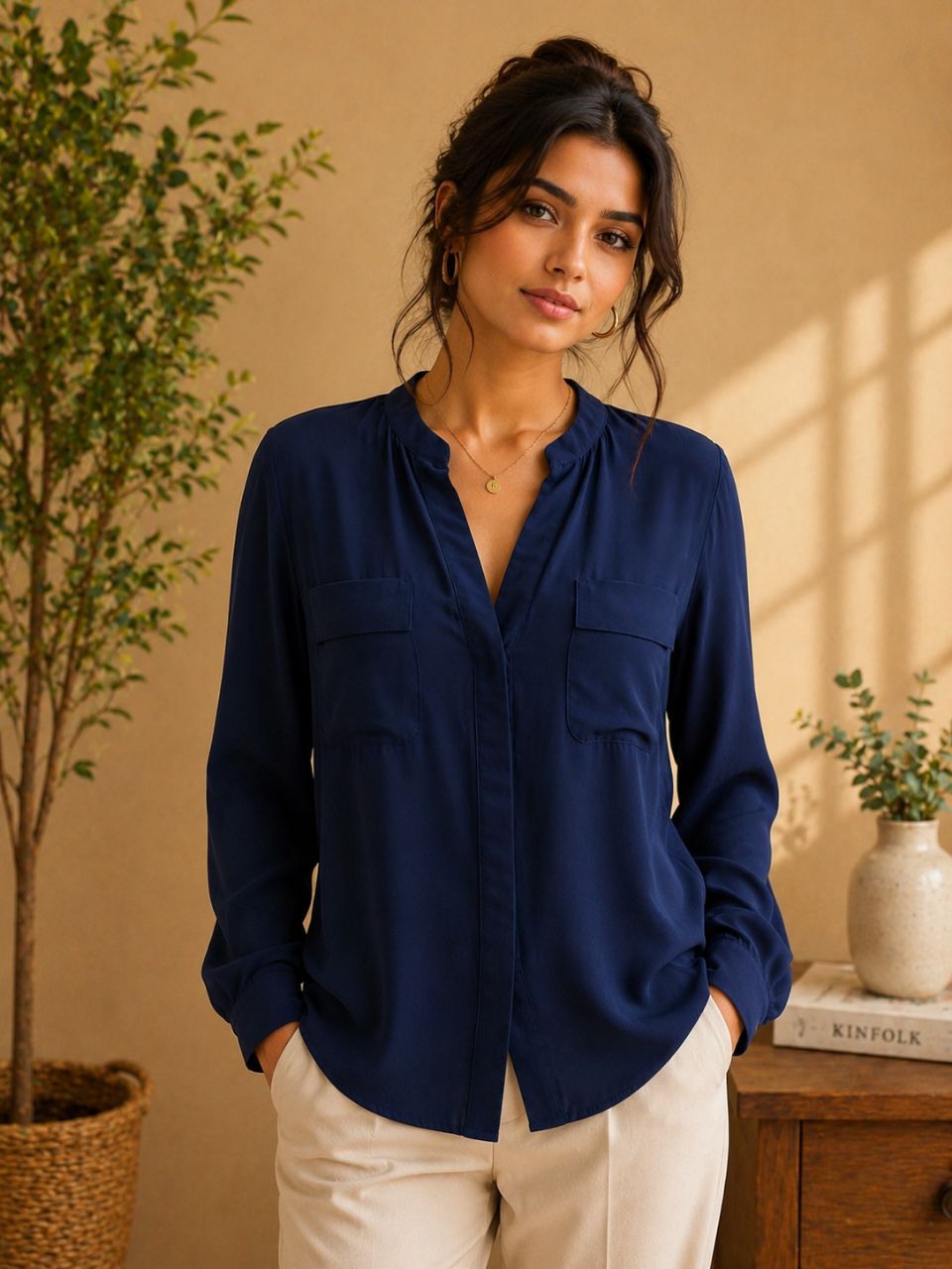 Navy Blue Shirt view 2