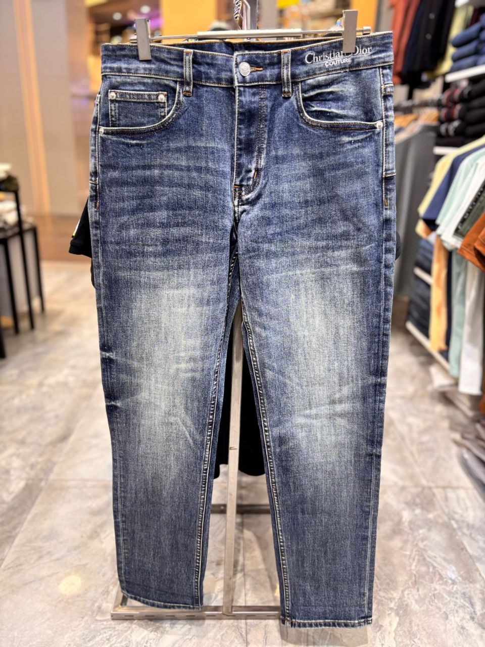 Classic Light Blue Denim Jeans view 4