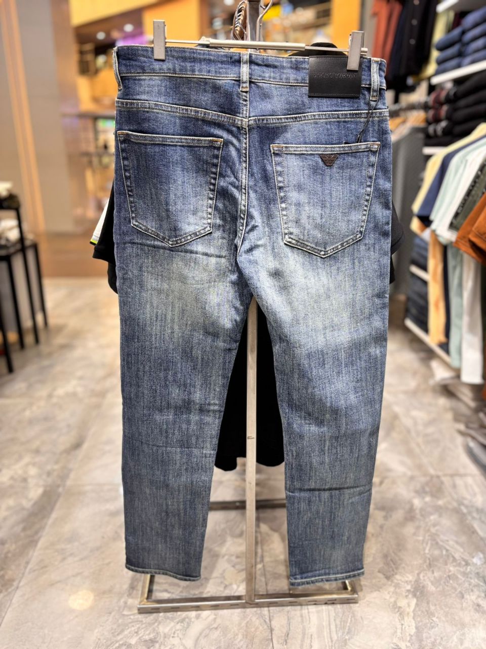 Classic Slimfit Blue Denim Jeans view 5