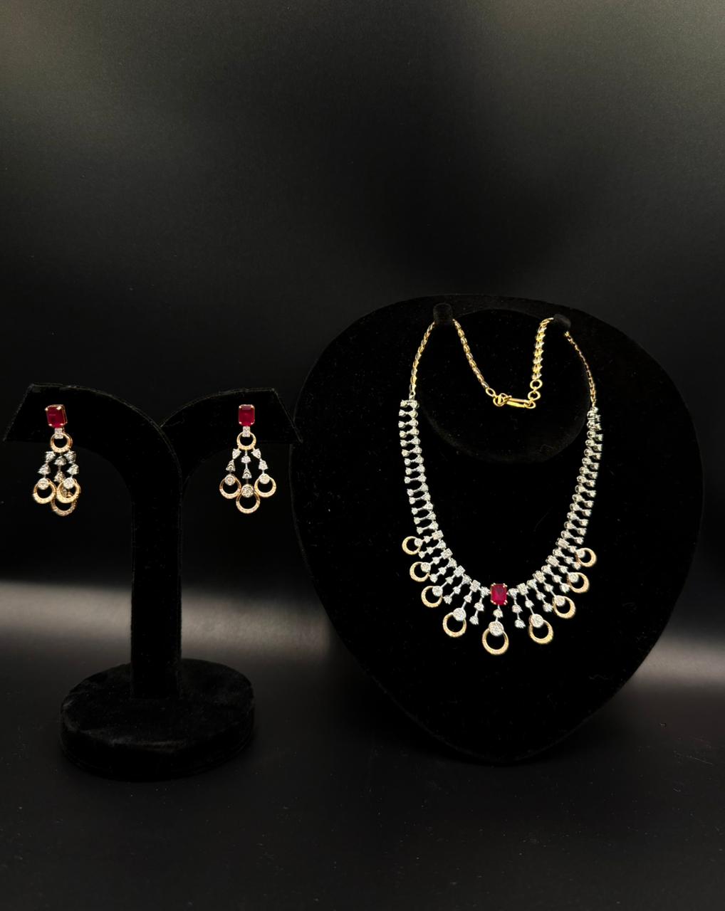 Elegant Necklace & Earring Set view 2