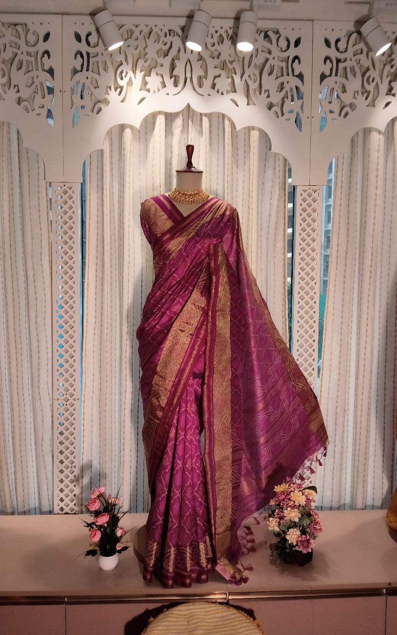 Art silk all over weaving saree view 4
