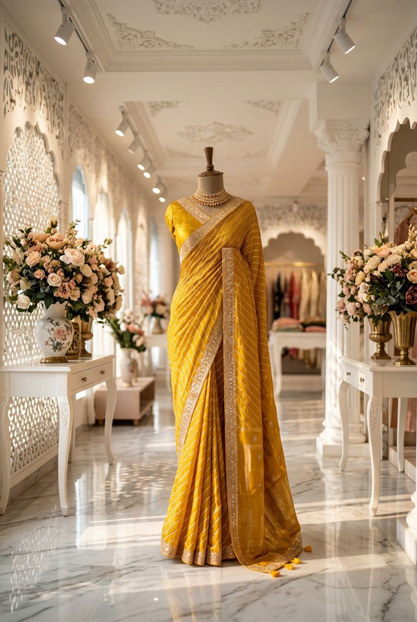Leharisa gota patti dola silk silk saree view 3