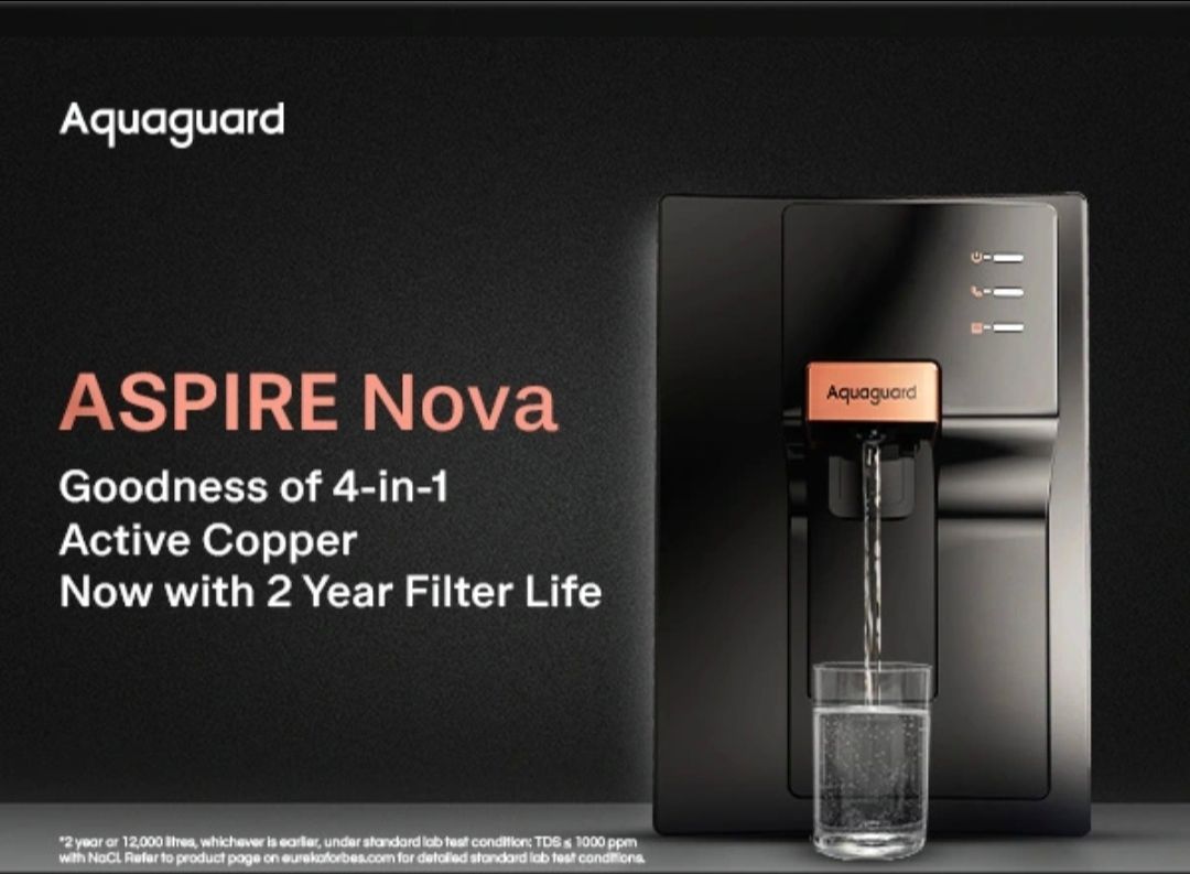 Aquaguard Nova UV+UF 2X Copper Water Purifier | 2 Year Filter Life | With Mega Sediment Filter view 6