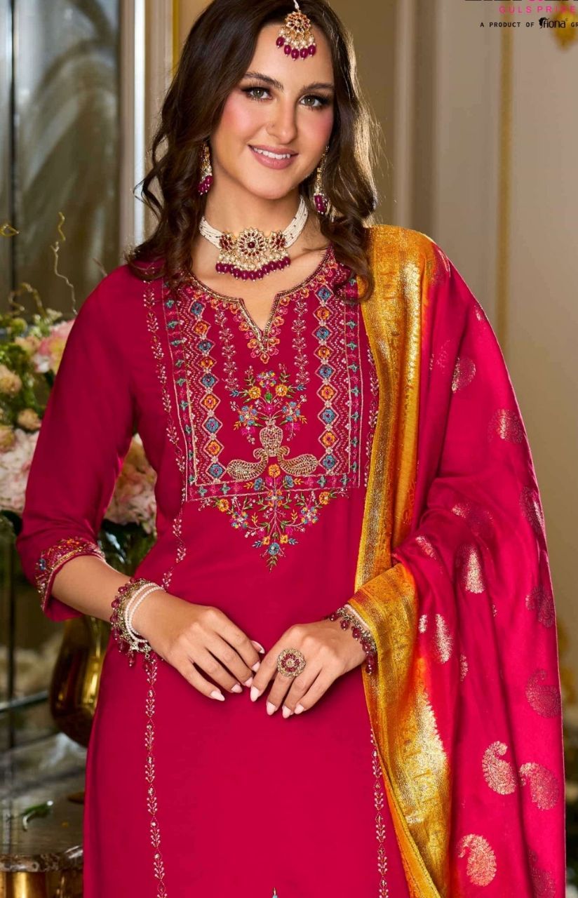 Embroidered Ready-made Collection, Silk Suit - 29203 / HC002087 view 2